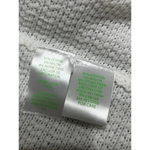 Lilly Pulitzer NEW Tatum Fringe Hem Cardigan White Cotton Knit Sweater Small - Picture 4 of 5